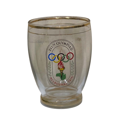1956 Olympics Glass Cup