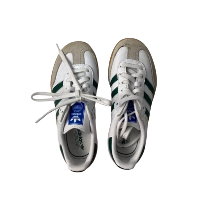 Adidas samba  Kids Size uk 10.5 Green white trainers
