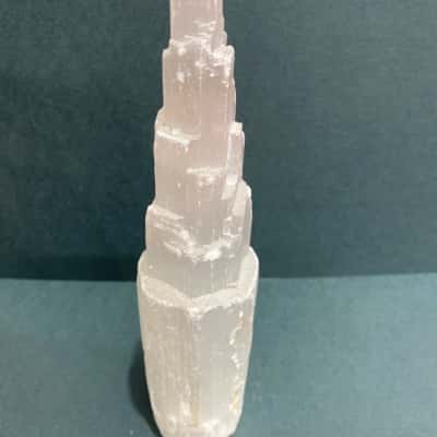 Selenite Crystal Tower H: 20 cm x W (at base)4cm
