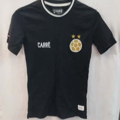  Mens Carre Size XS Short Sleeve T-shirt Black  