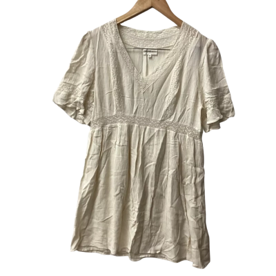 Grab DENIM Womens  Size 10 Casual Dress Beige F