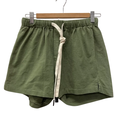 Bassike Womens  Size XS Double jsy Beach Shorts Olive 