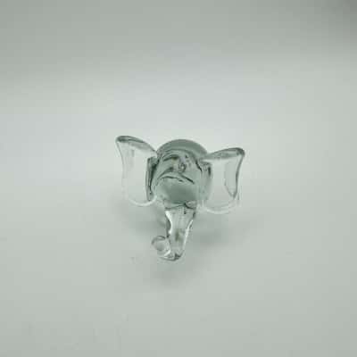 Adorable Miniture Glass Elephant