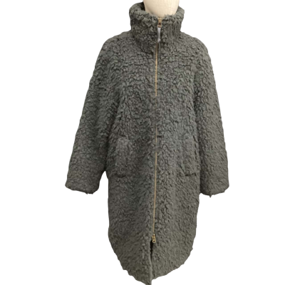  Odd Molly Shaggy   Size 2 Winter Coat Dark Grey 