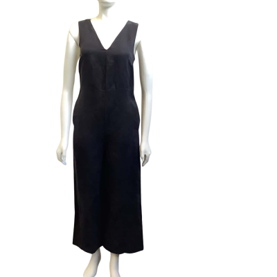 Brand New Assembly AUS Size 6 Linen Blend Sleeveless Jumpsuit Black 