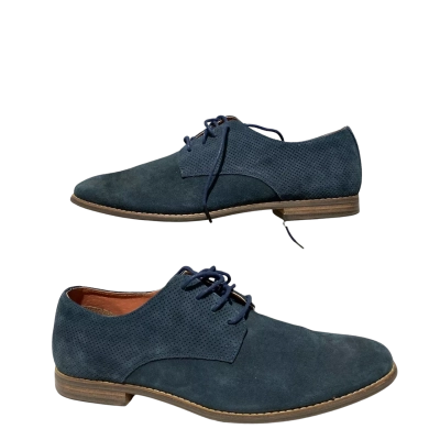 Blaq Mens  Size 44 Lace up Dress shoes Brown / Navy Blue 
