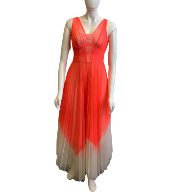 BNWT Coast Women's Label Size 8 Luca Tulle Dress Coral 