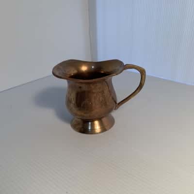 Small Solid Etched Brass Miniature Jug