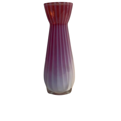 Pink glass vase