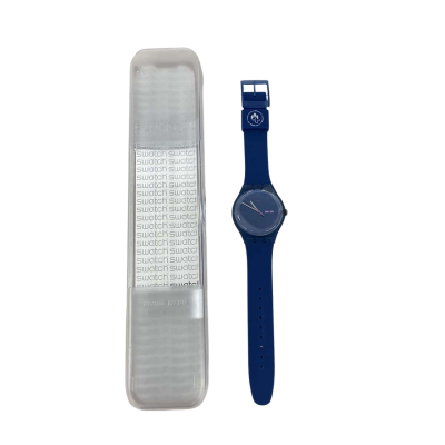 Swatch Unisex Watch Blue with Box (Needs New Battery)