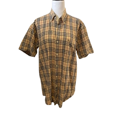  Mens  Size M Checked Shirt Black  / Brown / Checked / Cream / Maroon 