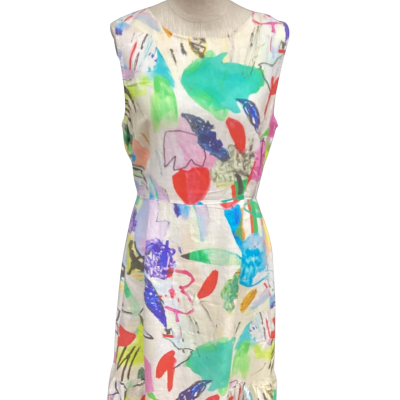Gorman Womens  Size 12 Midi Dress Multicoloured / White 