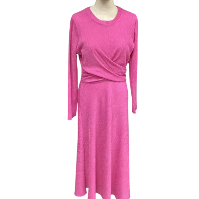 Sheike Womens  Size 14 Long Sleeve Dress Pink With Long Sleeves