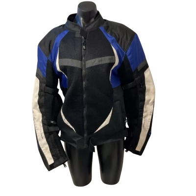 Dri Rider Mens  Size M Biker Black  / Blue / White 