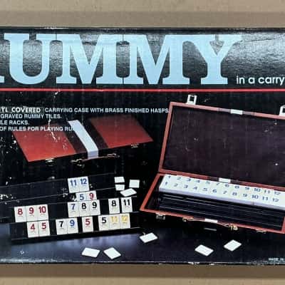 Vintage Rummy Boardgame - in a carrying case - Like New