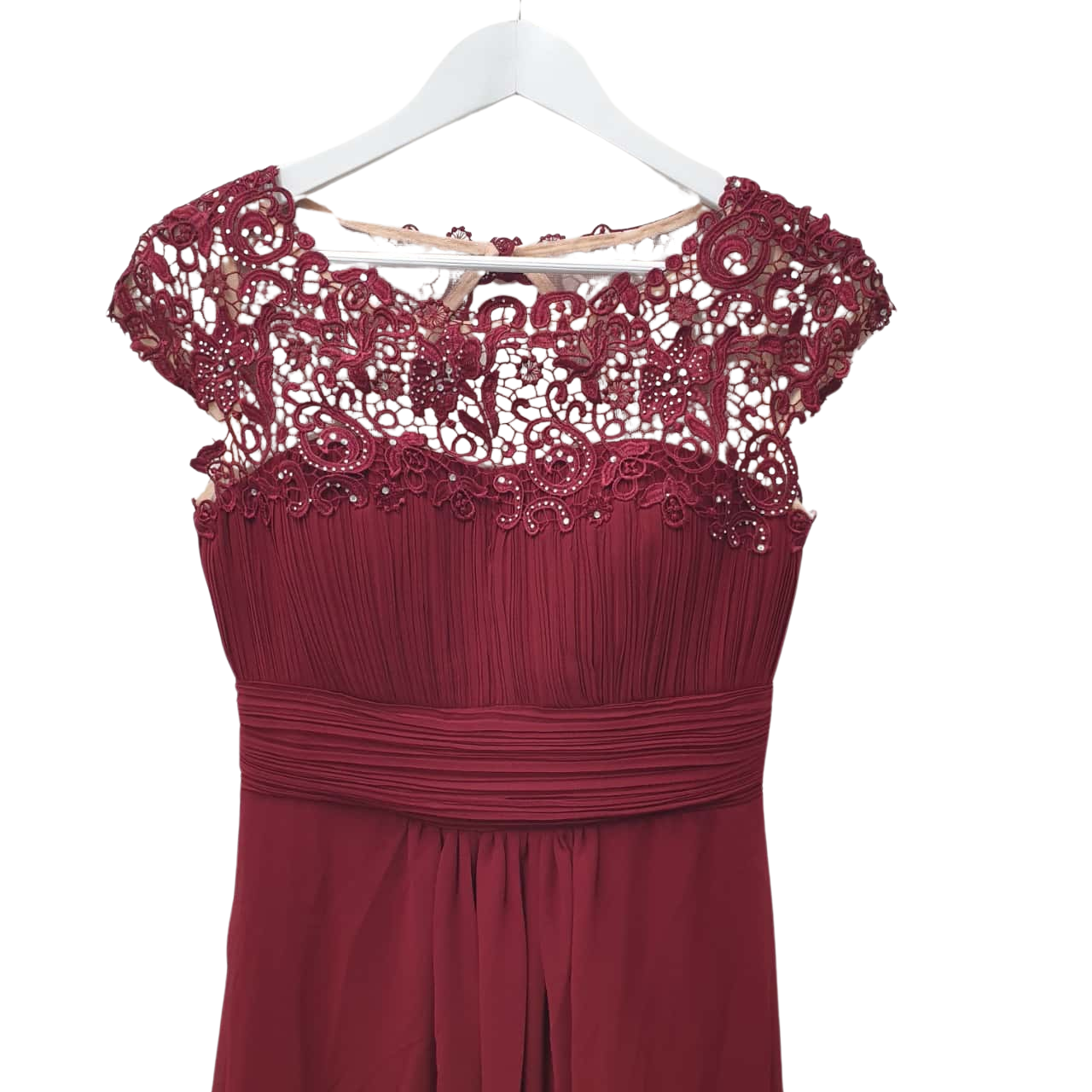 Model Chic Womens Formal Long Size XS Maroon