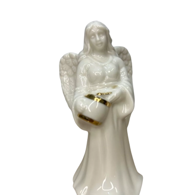 Mikasa Porcelain Angel Ornament with Gold Trim