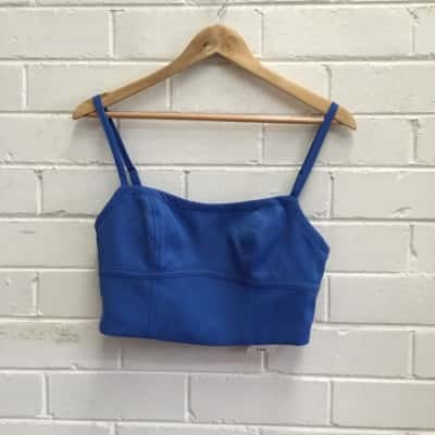 Kookai Womens  Size 38 Corset Top  Blue 