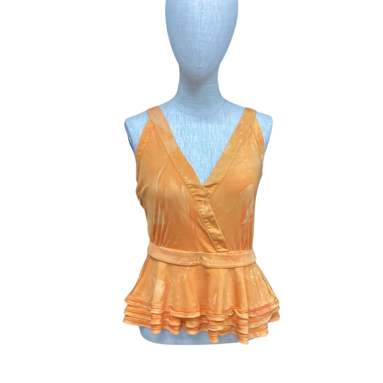Pantalon Léger Conique Sass & Bide Orange Brûlé Avec 2 écharpes - Taille L (44) - Occasion Très Bon état