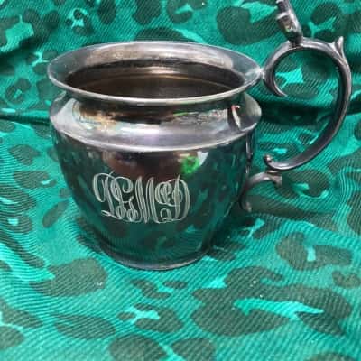 Silver Plated Shaving Mug
