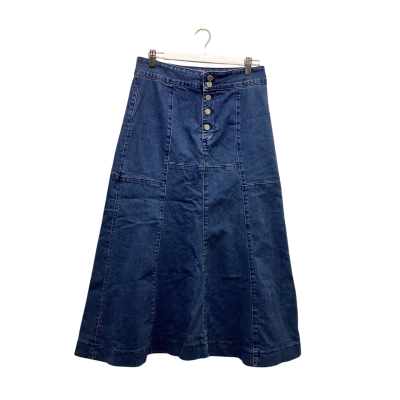 Seed Heritage Size 12 Like-new Blue Denim Skirt