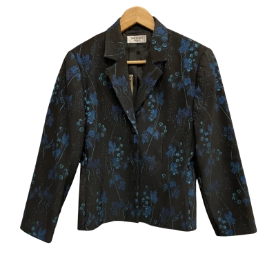 Table Eight Womens  Size 10 Blazer Black  / Blue 