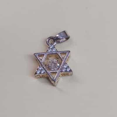Gold Tone and Crystal Star Pendant