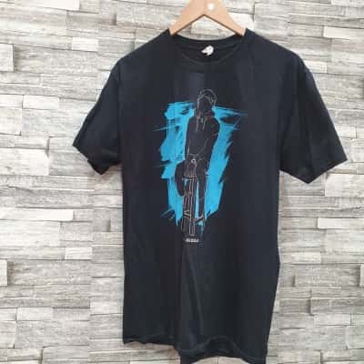 ED Sheeran divided world tour Gildan  Unisex  Size XL Short Sleeve Shirt Black  / Blue / White 