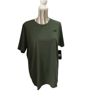 Nwt New Balance Mens  Size L Short Sleeve T-shirt Green / Khaki 