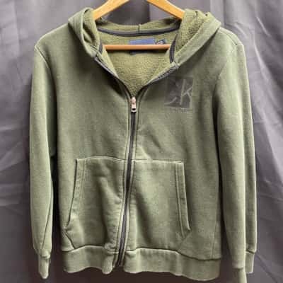 Calvin Klein Womens Size 12 Green Hoodie