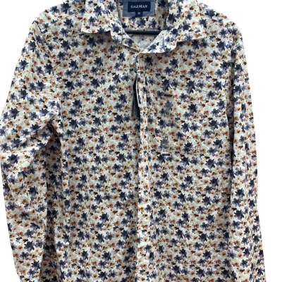 Gazman Mens  Size M Long Sleeve Shirt / Printed Shirt Floral 