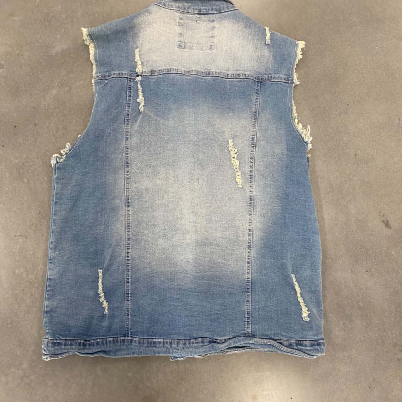 Cotton On Denim Button Up Vest -Size L