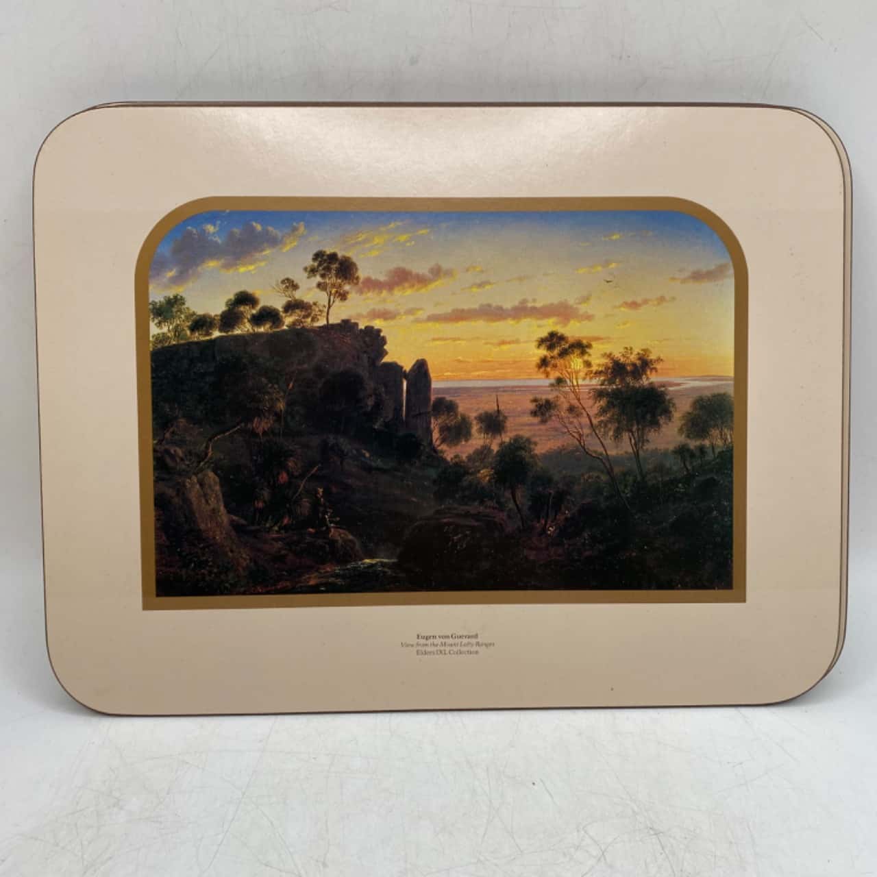 Set 6 Vintage IXL Australiana Colonial Views Placemats Cork Backed