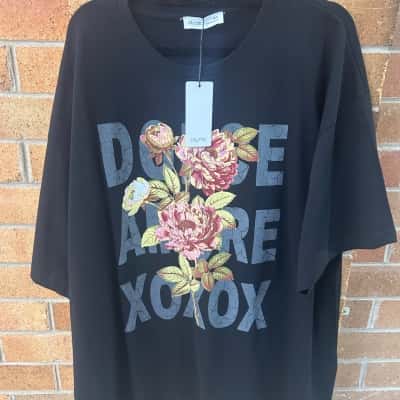 City Chic Womens  Size 16 Oversized Print Tee