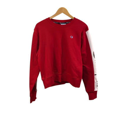 BNWT Champion Womens Crew Neck Jumper Red Size L 