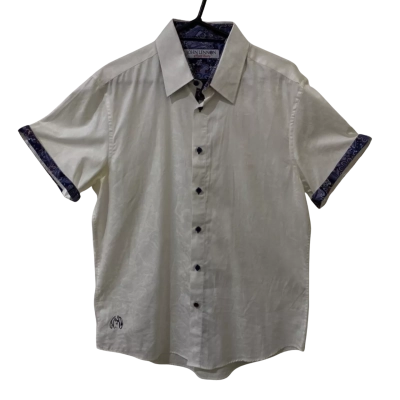 John Lennon by English Laundry Mens  Size L Short Sleeve Shirt White 