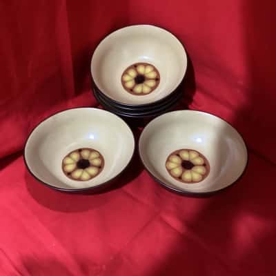 Noritake Folkstone Safari #8501 Set of 6 Dessert Bowls