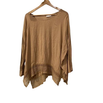Muzuri  Womens  Size 14 Long Sleeve Top Brown 