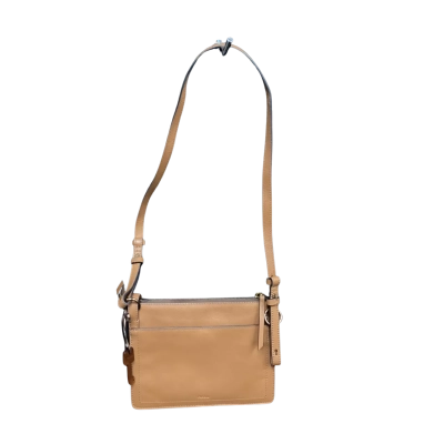 Fossil Cross Body Bag Tan with Wooden Key Charm