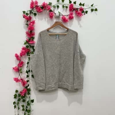 Blue Illusion Womens  Size XXL Jumper Grey 