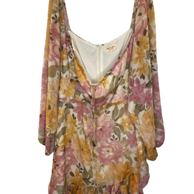Showpo Womens  Size 20 Long Sleeve Dress Floral 