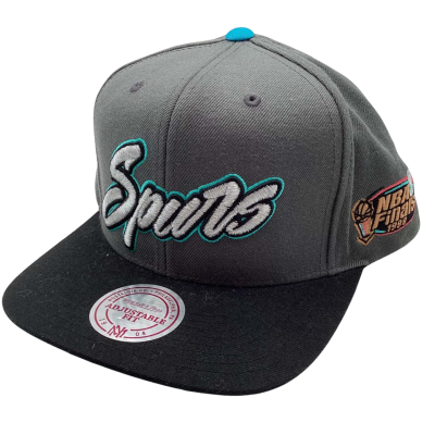 Mitchell & Ness NBA Finals 1999 “Spurs“ Unisex Cap, One  Size Grey RRP $54.95