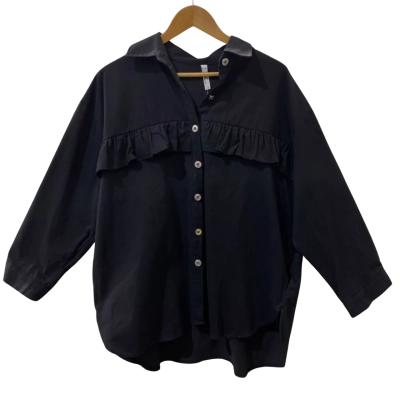 Kiik Size L / XL Long Sleeve Top Black  