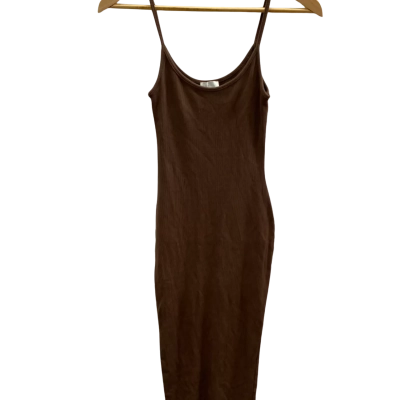 Meshki Womens  Size S Bodycon Maxi Sleeveless Dress  Brown 