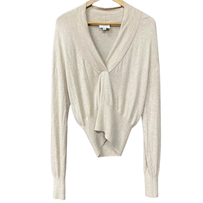 Once/Was Melbourne Womens Size 2 Beige Jumper