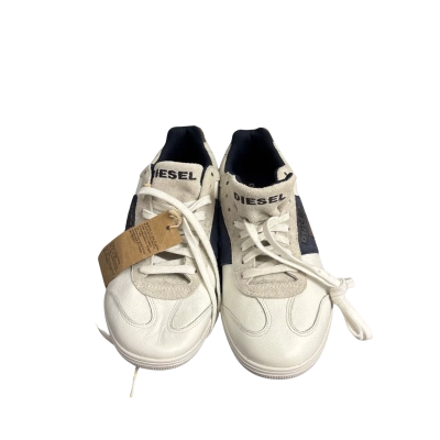 Diesel Vintagy Lounge Leather Sneakers White/Navy EU42 US9 Men's Shoes