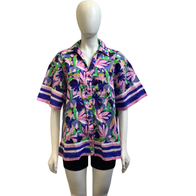 Brand New Steele Womens  Size 6 Laguna Breeze Amalfi Shirt Multicoloured