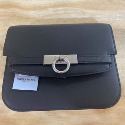Parisa Wang  Womens Black leather handbag