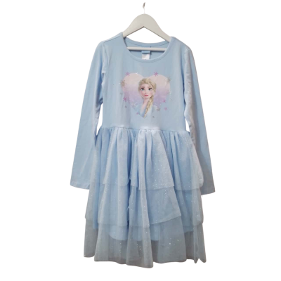 Disney Kids Size 8 Frozen Elsa Blue Dress