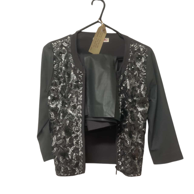 Womens Alannah Hill Size 8 Grey Sequin Cardigan and Skirt Set